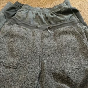 Size 12 boys sweat pants along with size 16/18